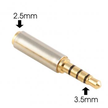 
Audio Converter adapter { female 2.5mm to male 3.5mm }